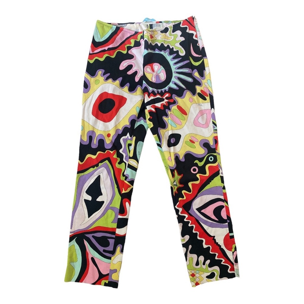 Straight leg designer PUCCI Cropped Ankle Pants sz 40/10